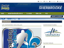 Tablet Screenshot of hockeysherbrooke.qc.ca